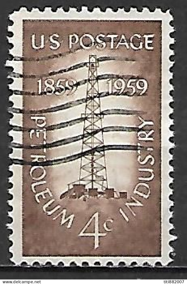 ETATS - UNIS     -  1959  .   Industrie Du Pétrole     -    Oblitéré - Aardolie