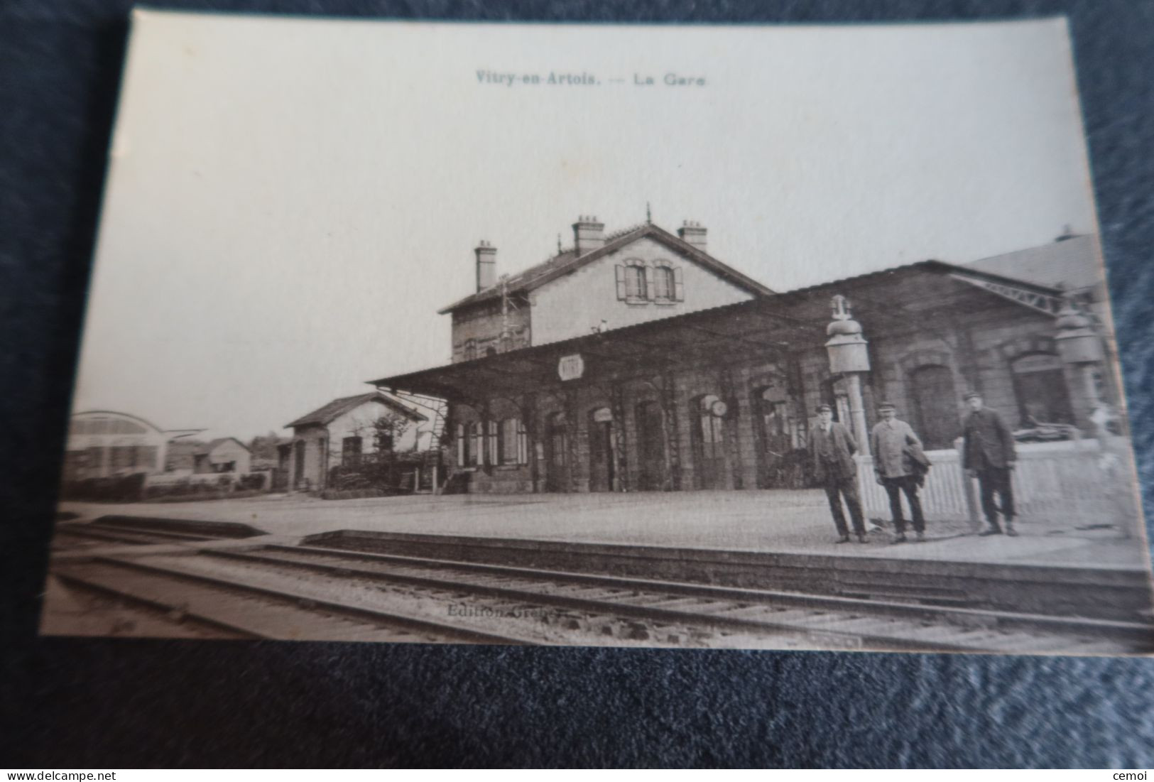 CPA Animée - VITRY En ARTOIS (62) - La Gare - Vitry En Artois