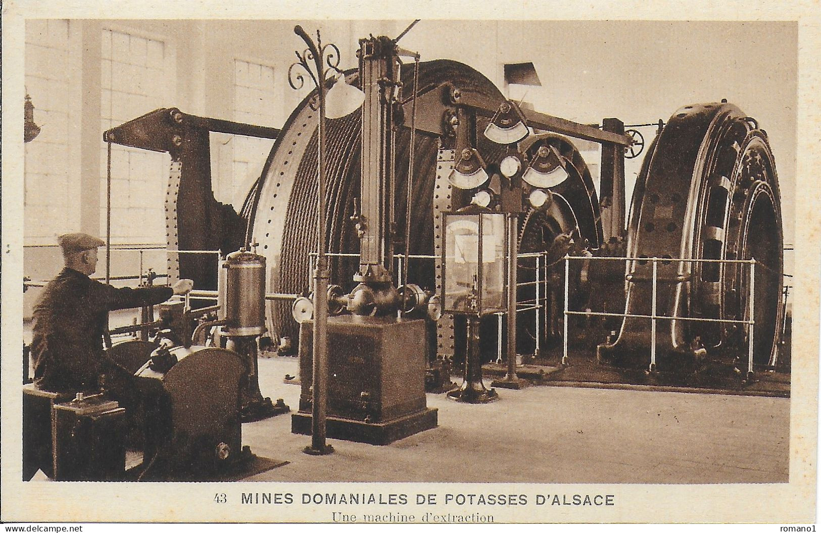 68)  WITTENHEIM - Mines Domaniales De Potasses D' Alsace - Une Machine D' Extraction - Wittenheim