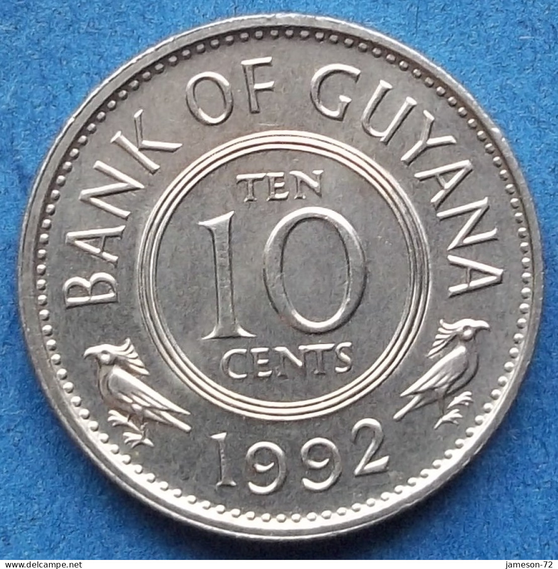 GUYANA - 10 Cents 1992 KM# 33 Independent Since 1966 - Edelweiss Coins - Guyana