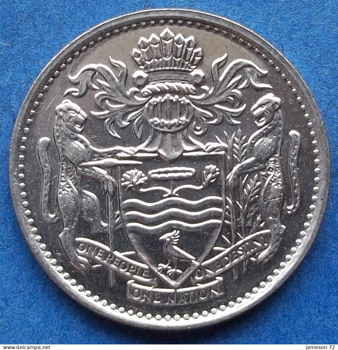 GUYANA - 25 Cents 1991 KM# 34 Independent Since 1966 - Edelweiss Coins - Guyana