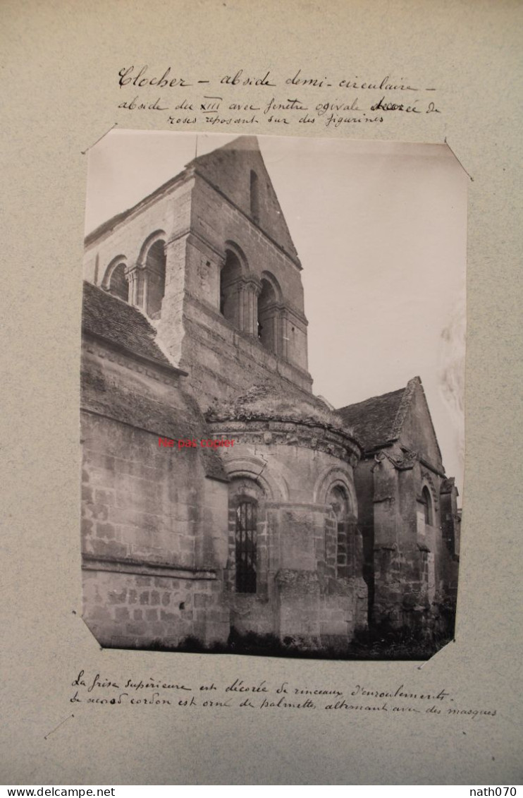 1910's Eglise De Dhuizel Photo Canton De Braine Aisne (02) Tirage Vintage Print - Documents Historiques