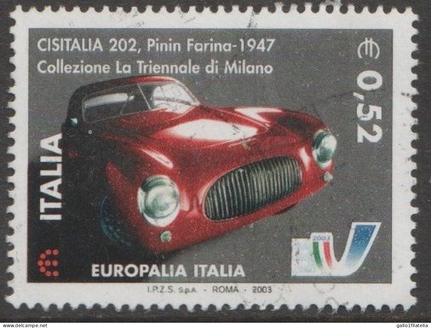 2003 - ITALIA / ITALY - EUROPALIA ITALIA - CISITALIA 202 PININ FARINA - CONGIUNTA BELGIO / JOINT BELGIUM - USATO / USED. - Gezamelijke Uitgaven