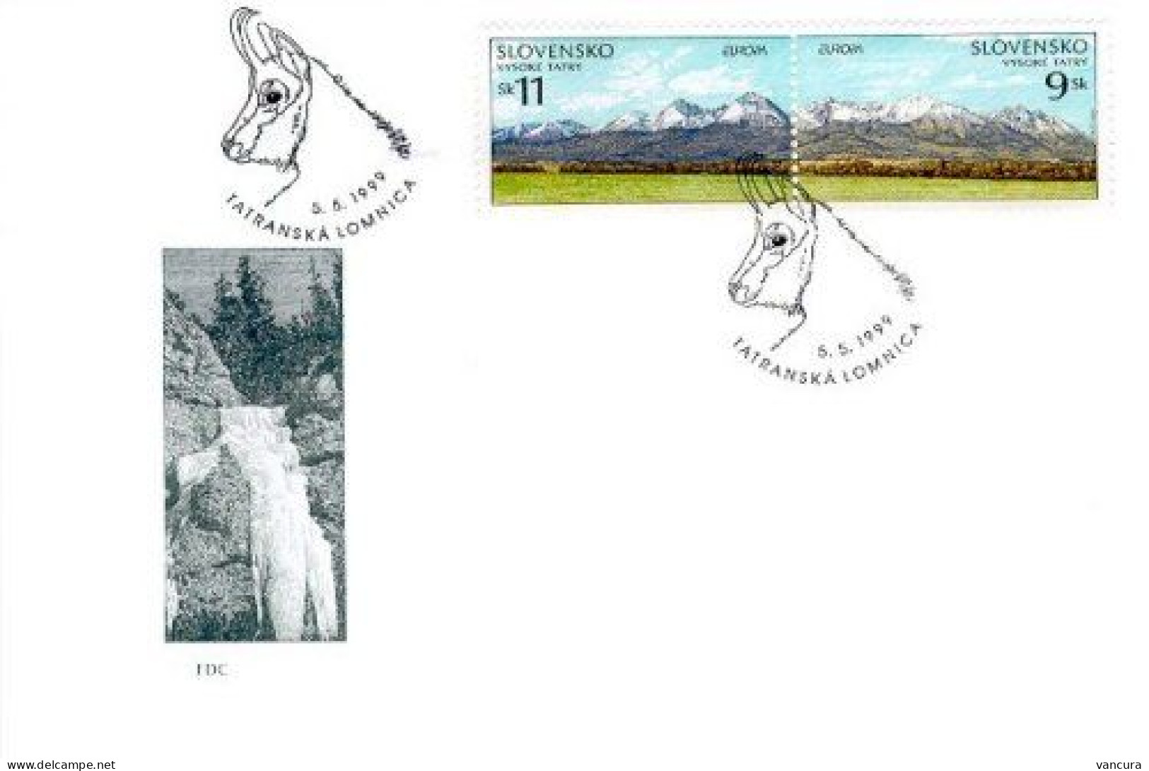 FDC 177-8 Slovakia EUROPA 1999 - 1999