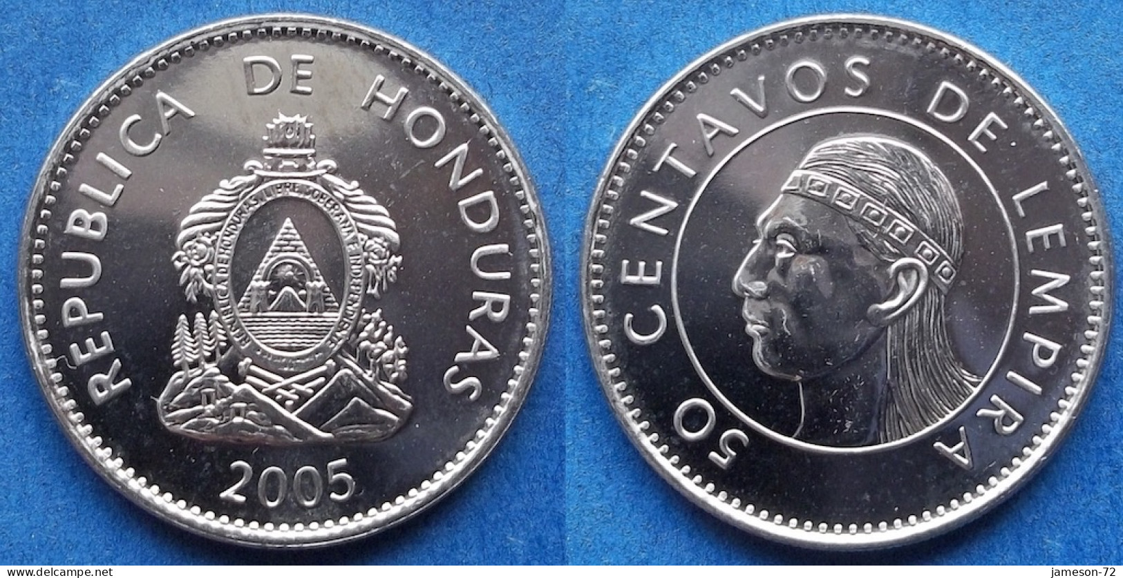 HONDURAS - 50 Centavos 2005 KM# 84a.2 Monetary Reform - Edelweiss Coins - Honduras