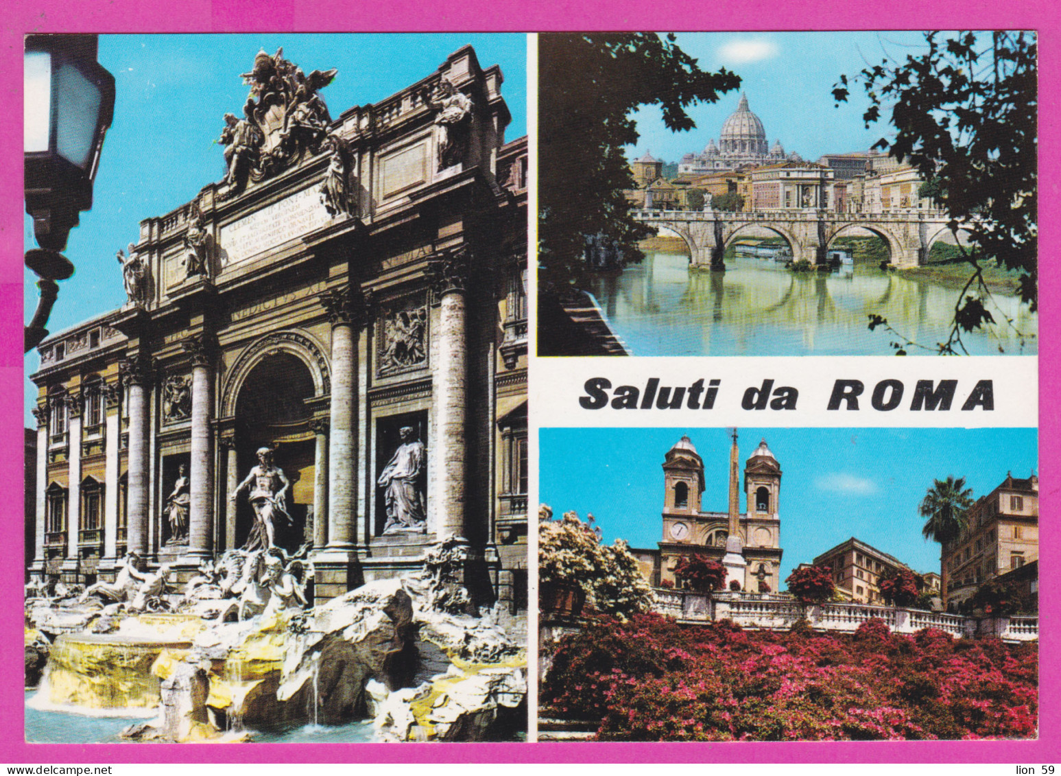290517 / Italy - Roma (Rome) - Trevi Fountain Fontana Di Trevi By Nicola Salvi Sluptor Basilica Bridge Trinità Dei Monti - Fontana Di Trevi
