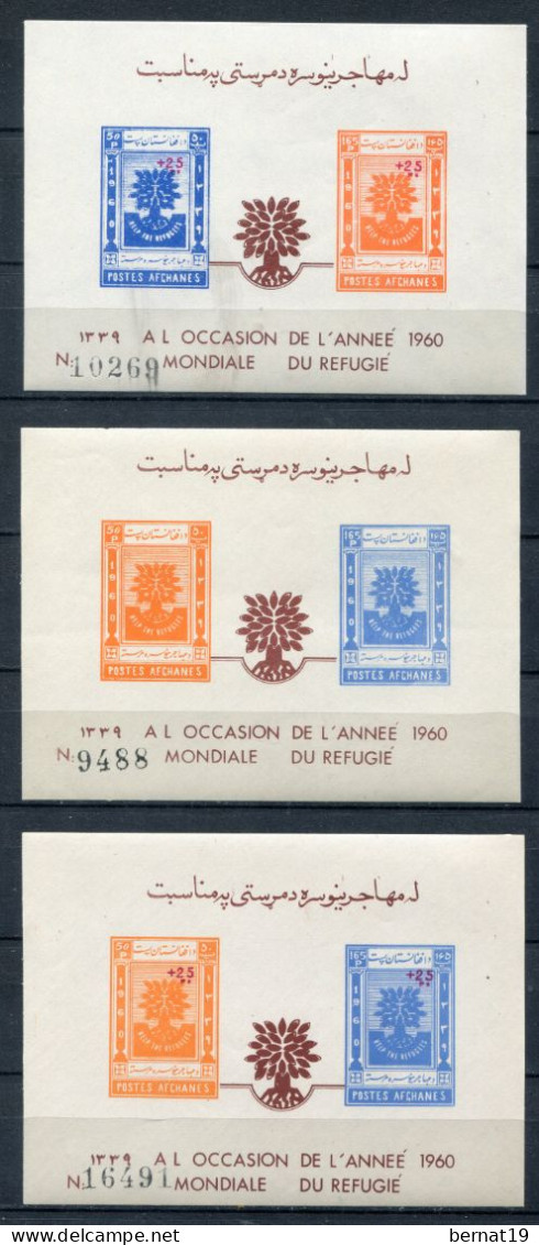 Afganistán 1961. Yvert Blocks 5, 6 Y 7 ** MNH. - Afghanistan