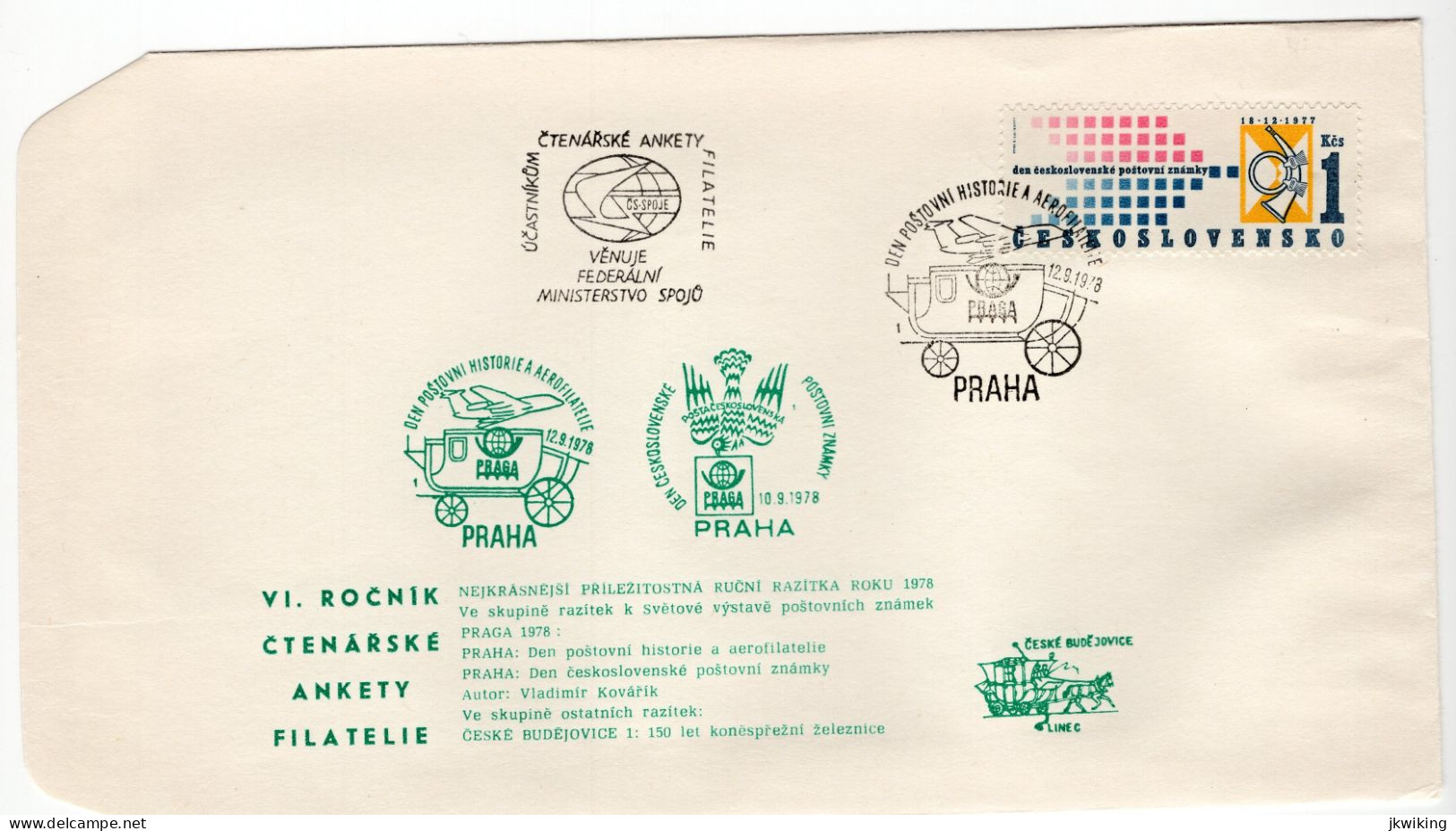 The Most Beautiful Occasional Stamps Of 1978 Aerophilately - Horse-drawn Railway - - Poste