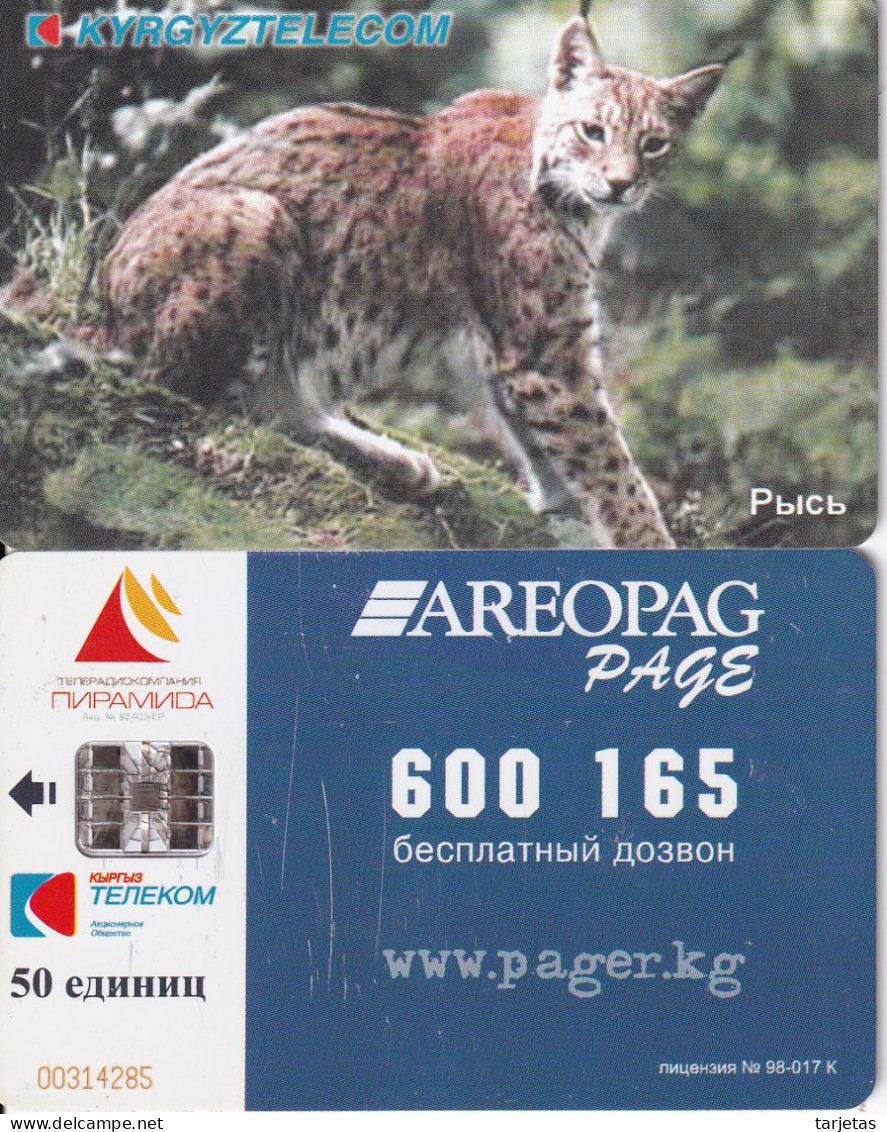 TARJETA DE KIRGUISTAN DE 50 UNITS DE UN LINCE (LINX) - Kirgisistan