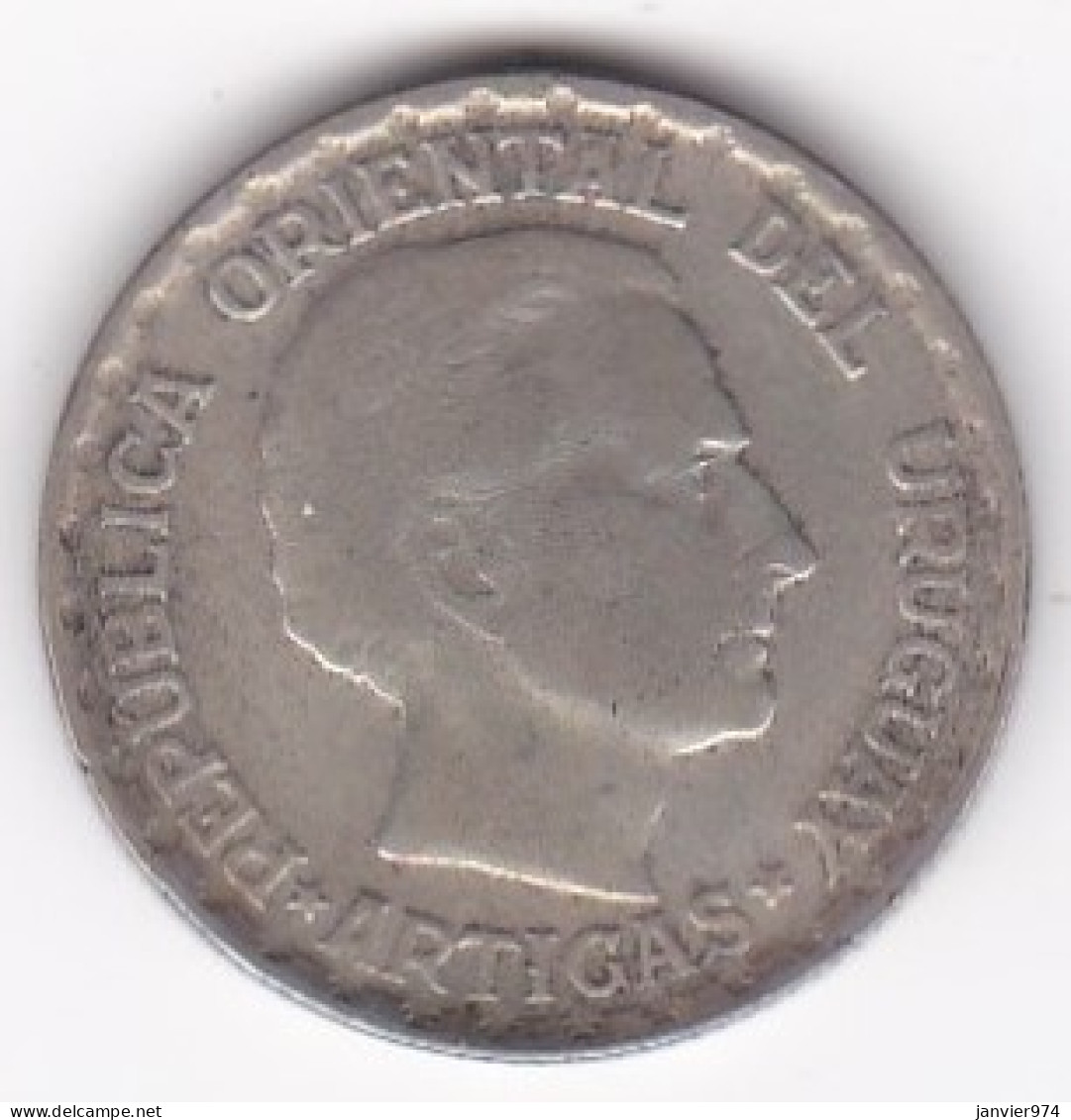 Uruguay  50 Centesimos 1943 So , En Argent , KM# 31 - Uruguay