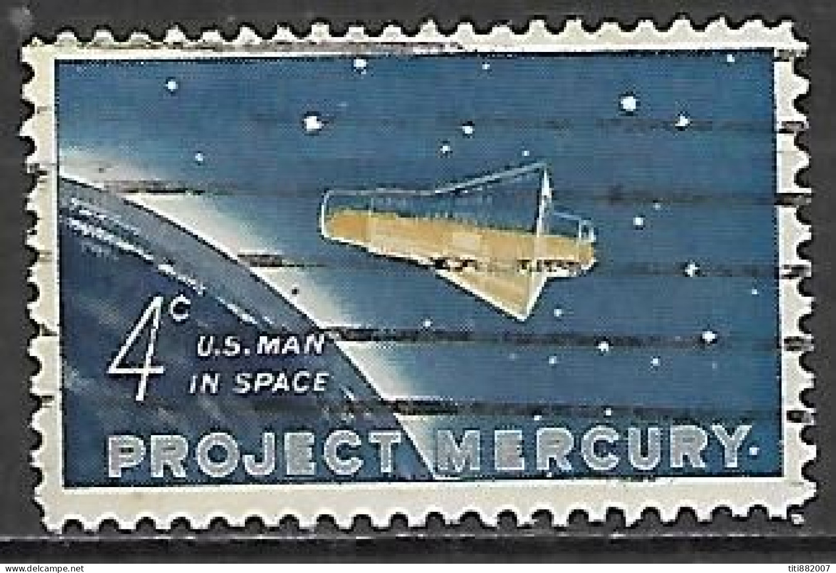 ETATS - UNIS     -     Projet  MERCURY       -     Oblitéré - United States