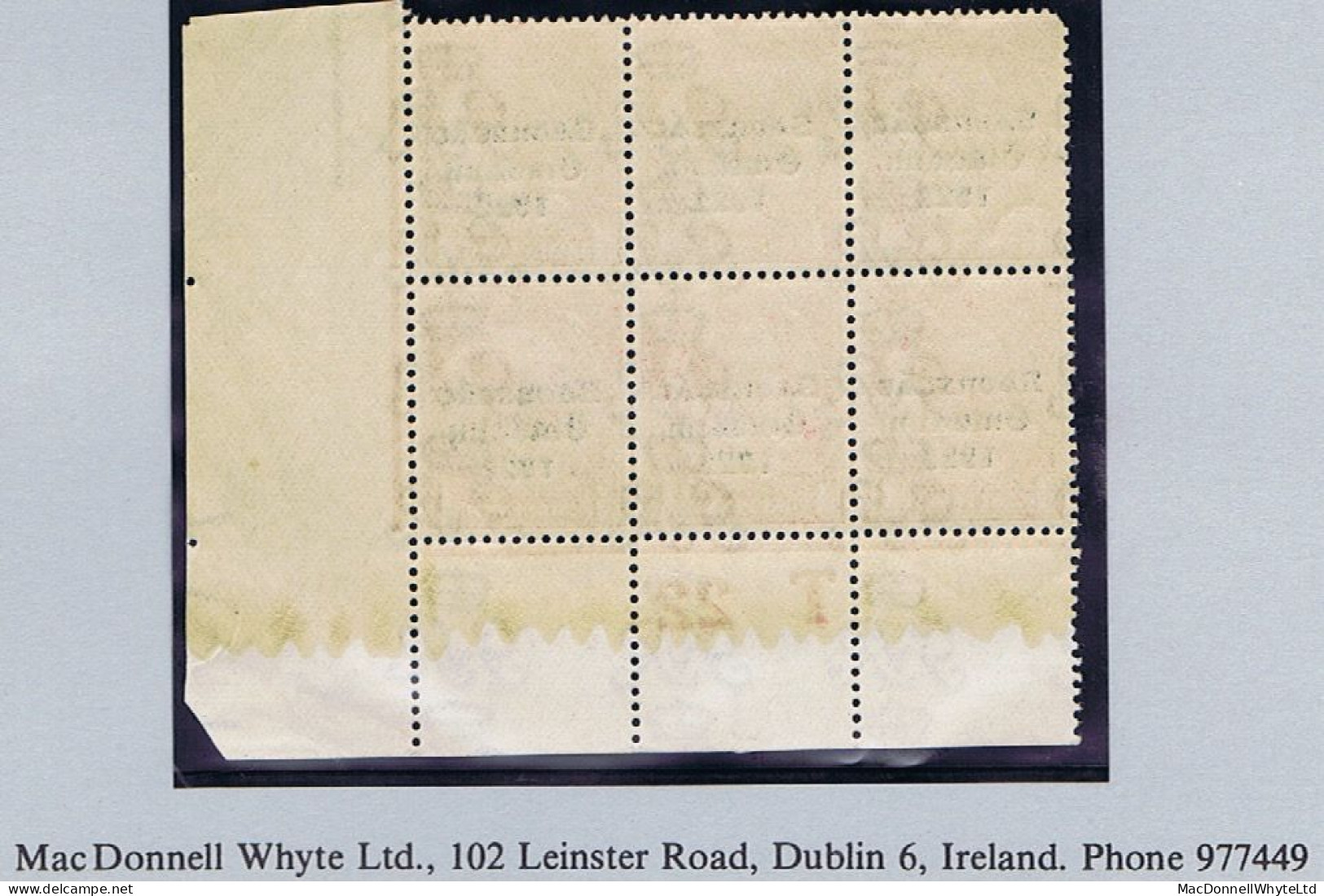 Ireland 1922-23 Thom Saorstát 3-line Overprint In Blue-black On 1d, Variety "Broken Frame" Row 19/12 In Control Block - Unused Stamps