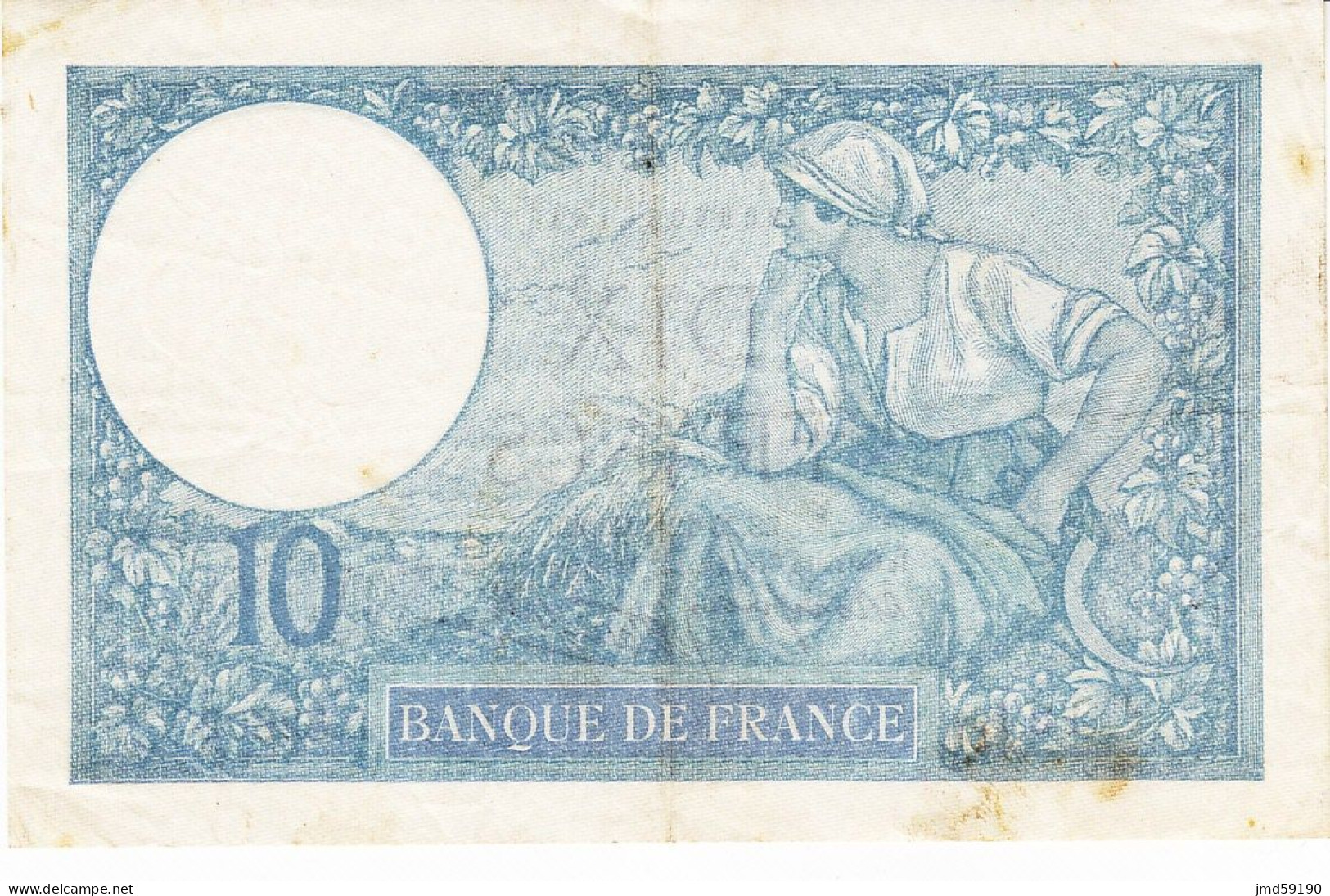 FRANCE - 10 Francs MINERVE Du 26/12/1940 -   121 D.82602  -  N°2065028121 - 10 F 1916-1942 ''Minerve''