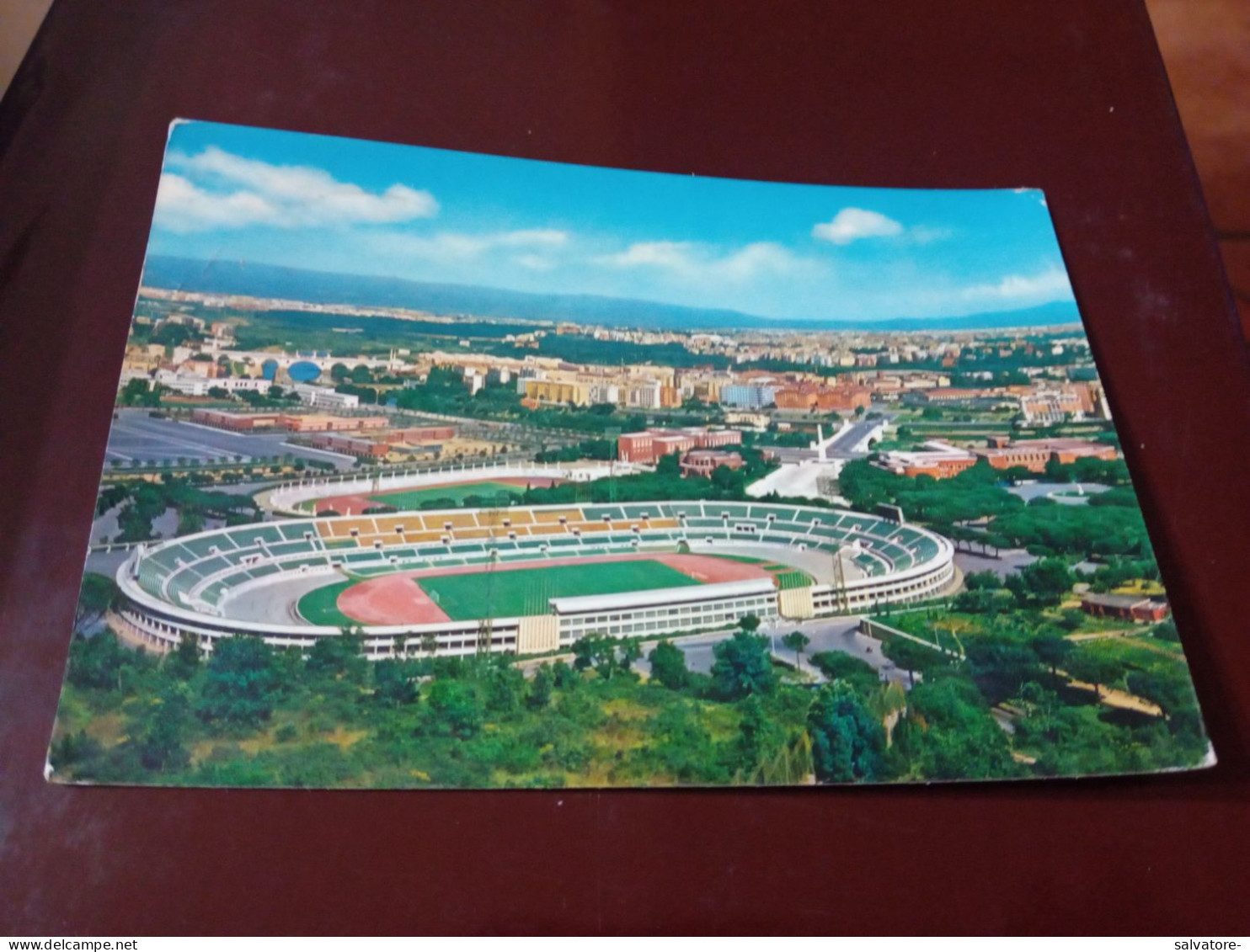 CARTOLINA STADIO OLIMPICO E FORO ITALICO- VIAGGIATA 1965 - Stadiums & Sporting Infrastructures
