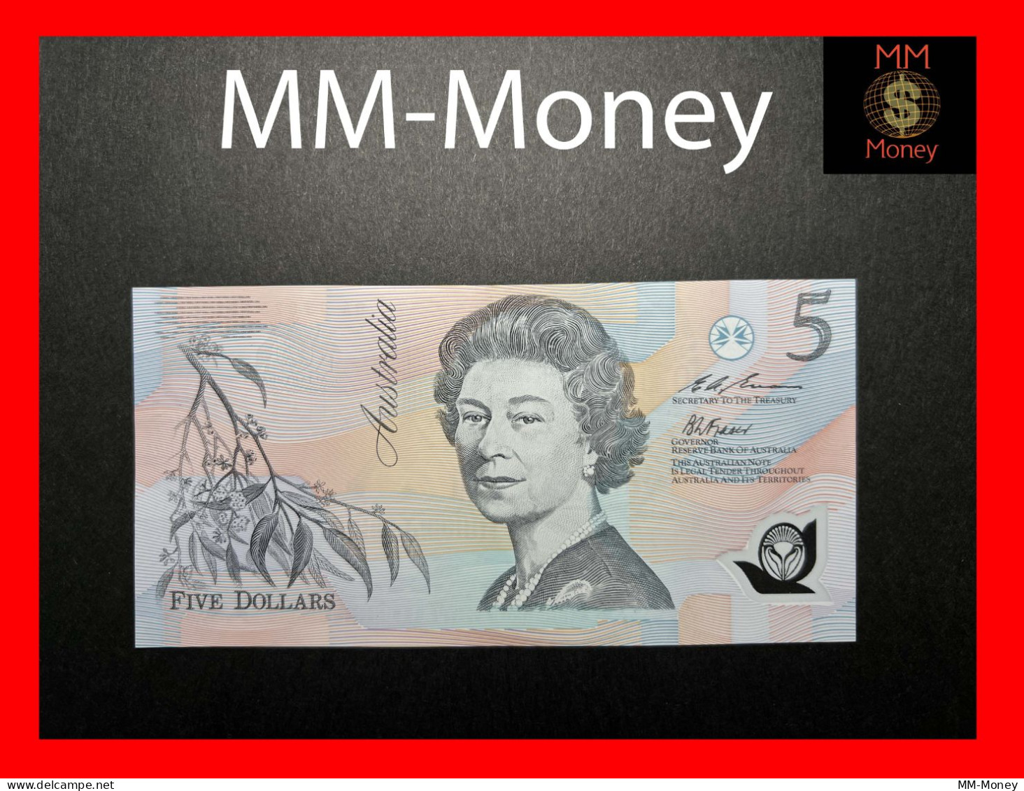 AUSTRALIA 5 $ 1993 P. 50 C  Polymer  Sig.  Evans - Fraser   AU   [MM-Money] - 1992-2001 (polymeerbiljetten)