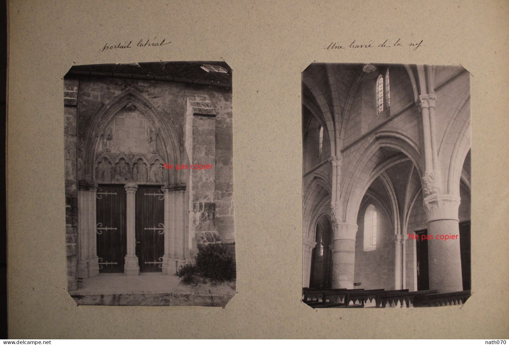 1910's Documents Eglise St Saint Médard Saint St Mard Canton De Braine Soissons Aisne (02) Tirage Vintage Print - Historical Documents