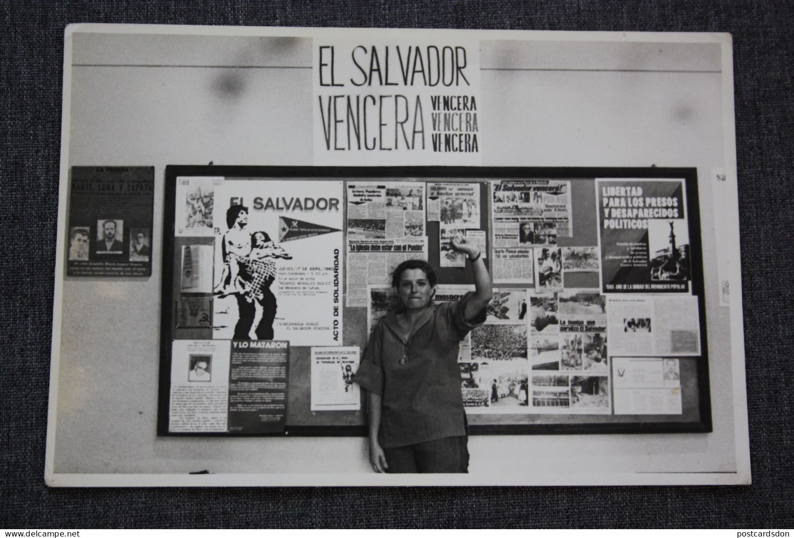 El Salvador Vencera! - 1970s- Old Photo Postcard / Newspaper - El Salvador