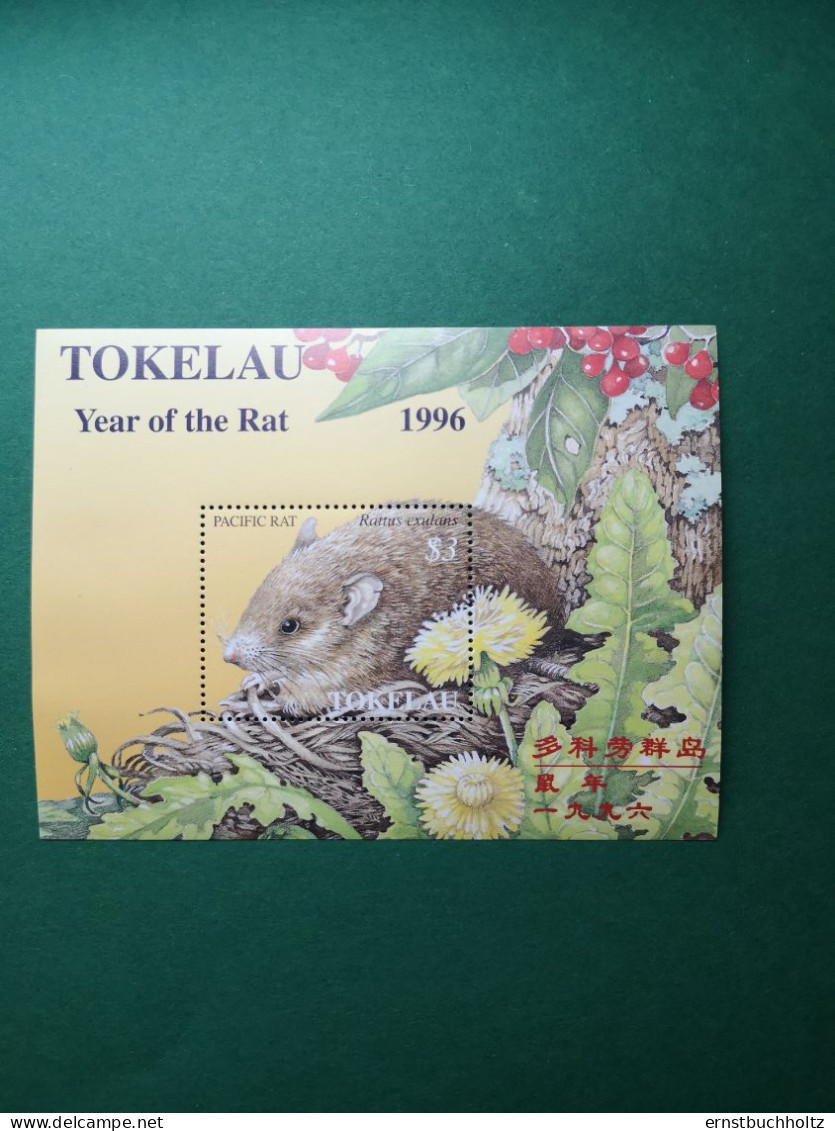Tokelau 1996 Jahr Der Ratte Mi B7** - Tokelau