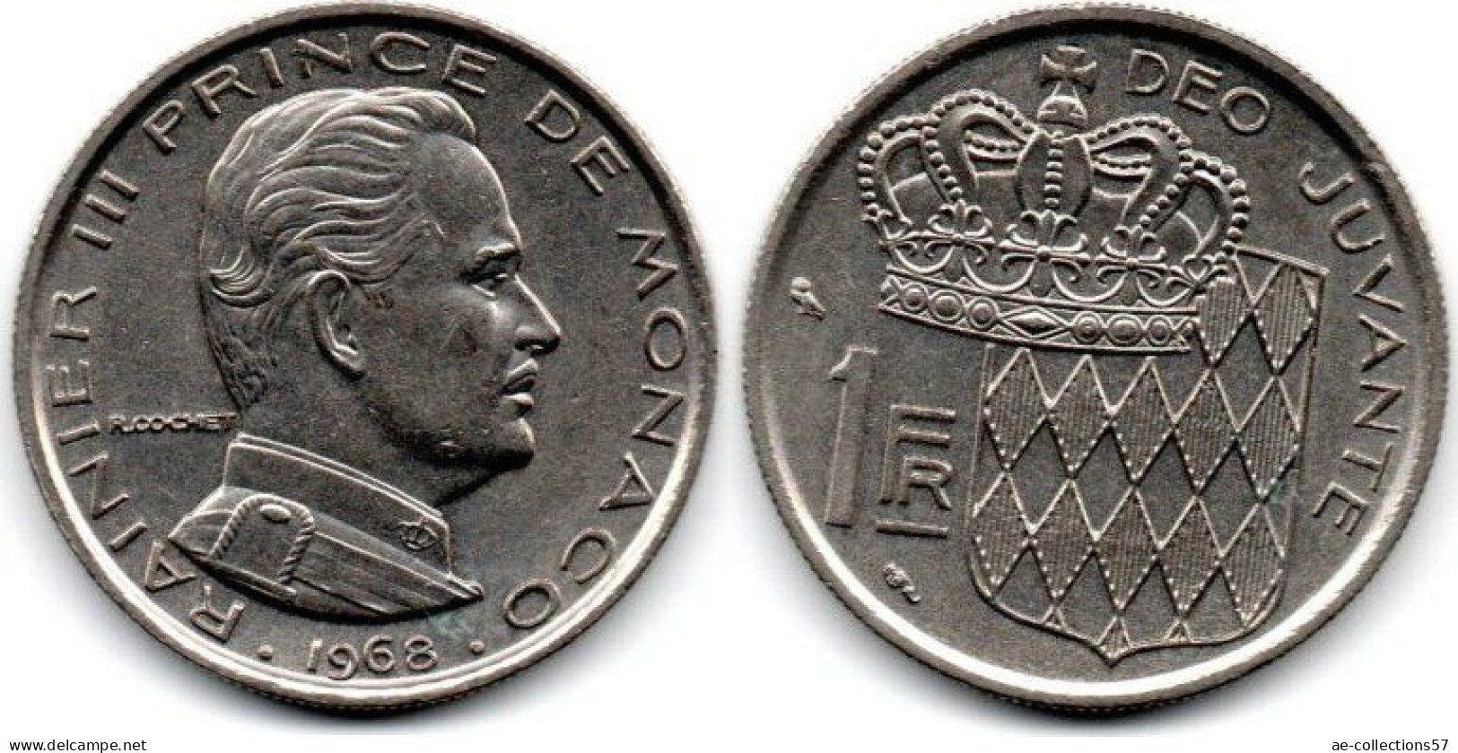 MA 29192 / Monaco 1 Franc 1968 SUP - 1960-2001 Francos Nuevos