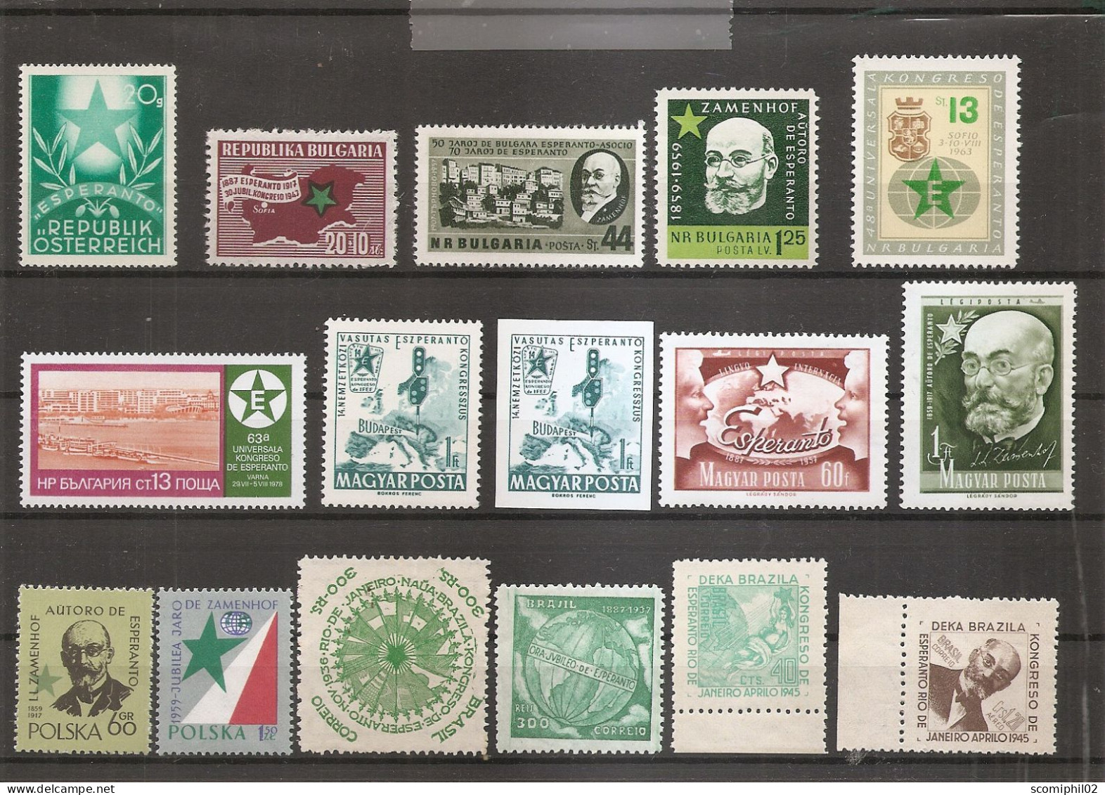 Esperanto ( Lot De Timbres Différents XXX -MNH ) - Esperanto