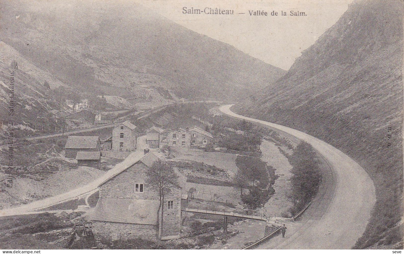 SALM-CHATEAU Vallée De La Salm Carte Postée Vers Bruxelles En 1905 Dos Non Divisé - Vielsalm