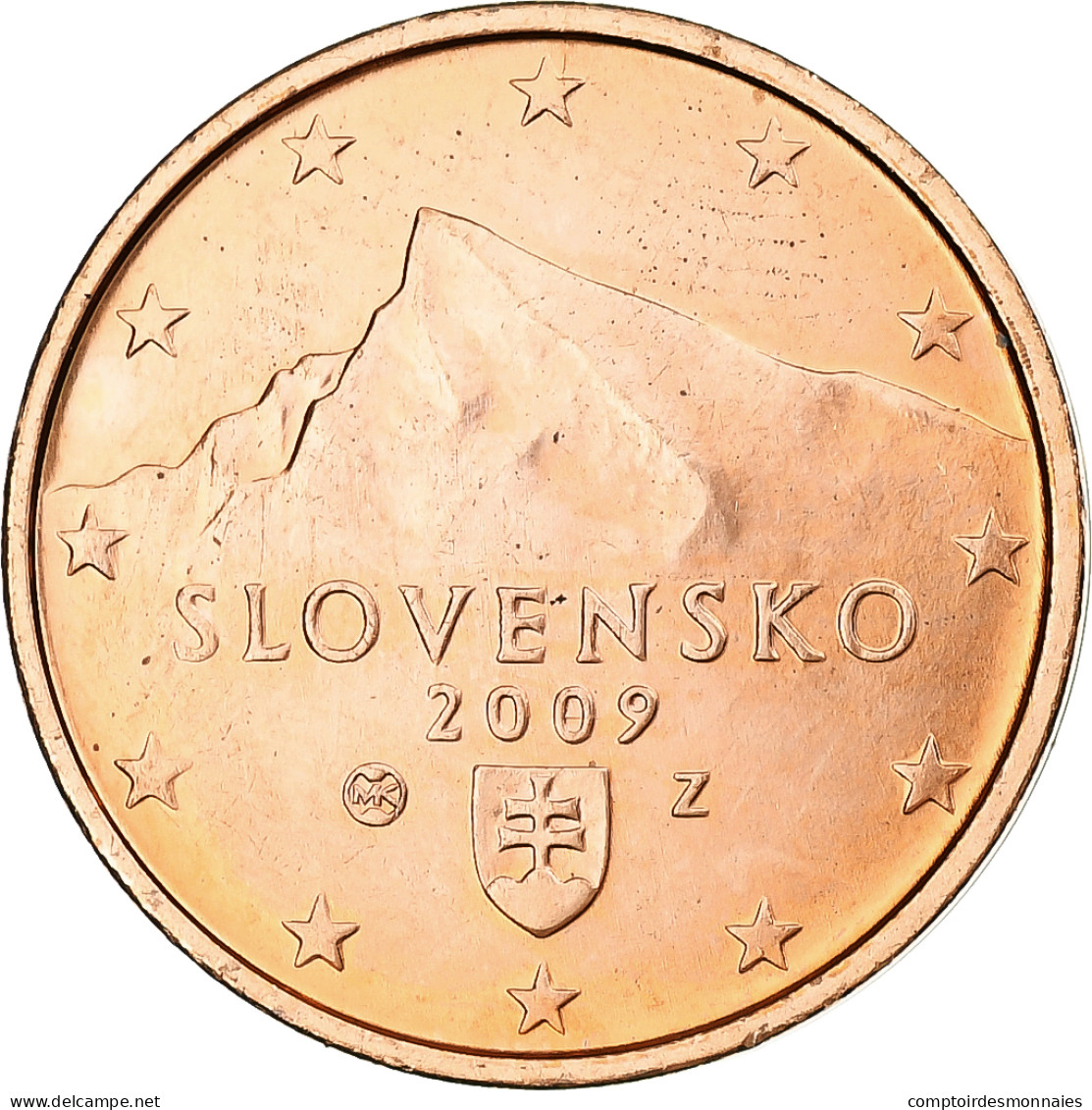 Slovaquie, 2 Euro Cent, 2009, BU, SPL+, Copper Clad Steel - Slowakei