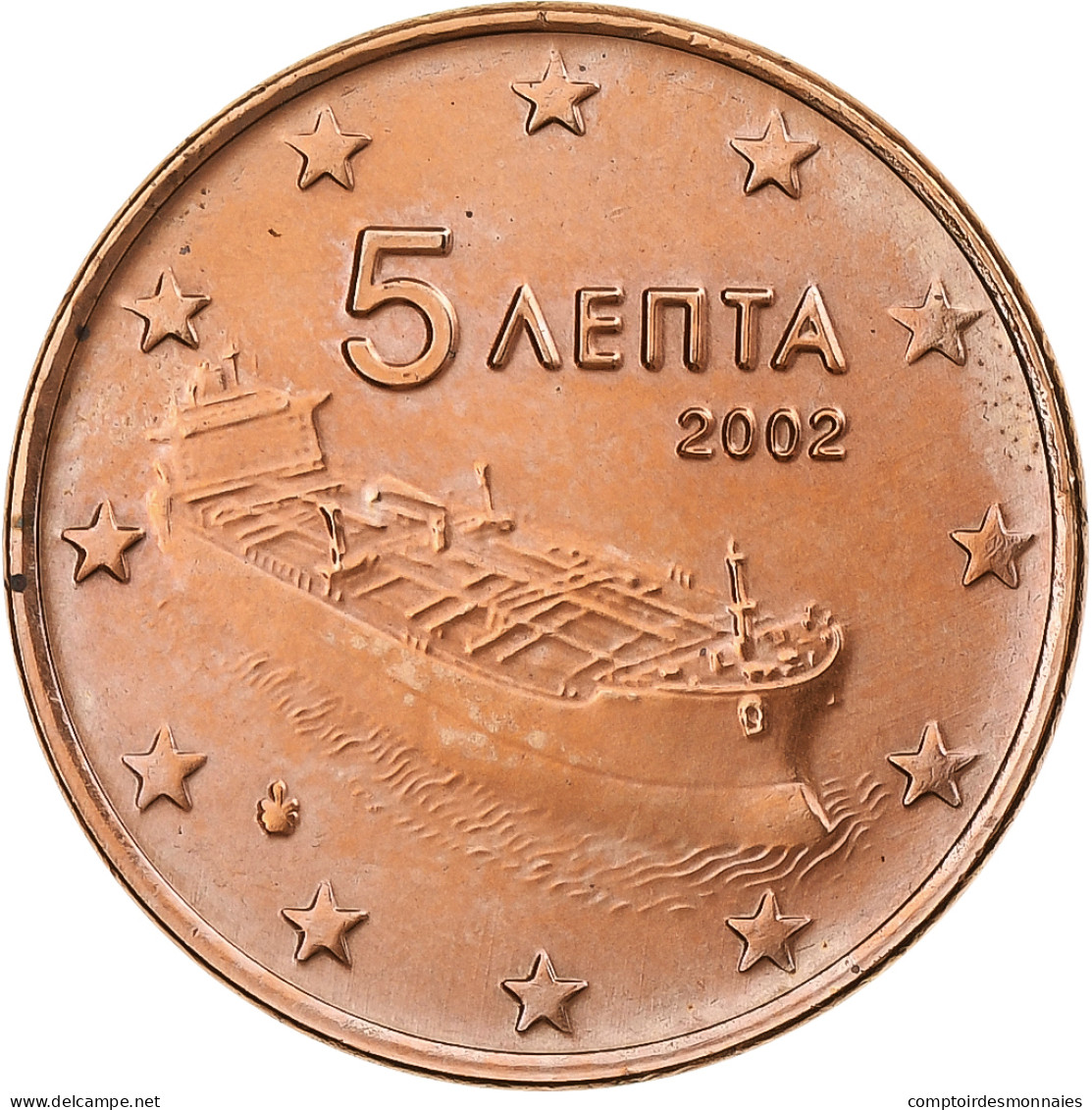 Grèce, 5 Euro Cent, 2002, Athènes, Cuivre Plaqué Acier, TTB, KM:183 - Griechenland