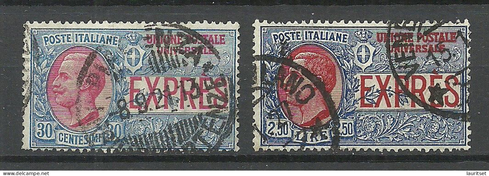 ITALIA ITALY 1908 & 1206 Michel 93 & 248  Espresso Express Eilmarken O - Poste Exprèsse