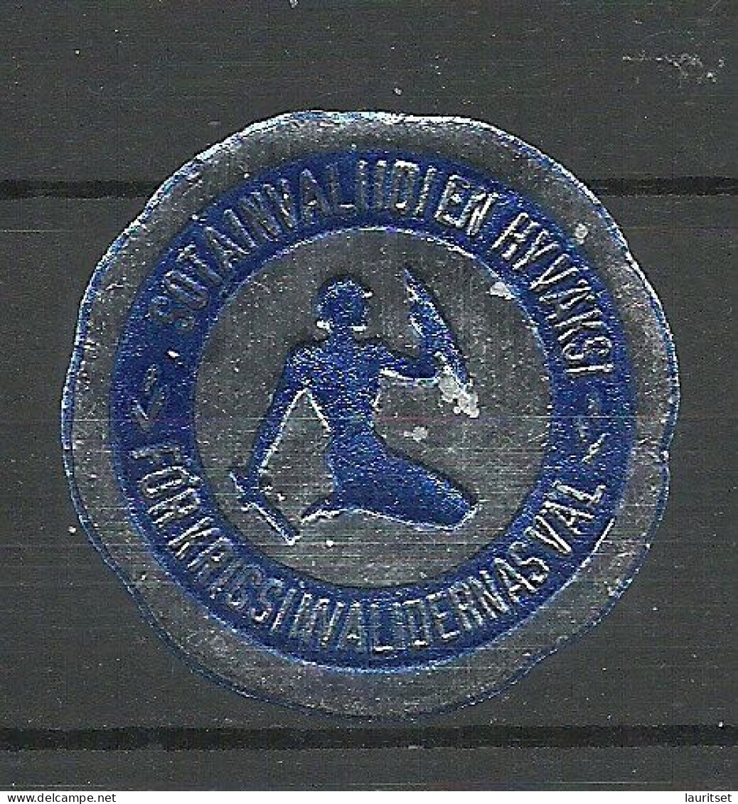 FINLAND FINNLAND For War Invalids Kriegsinvaliden Vignette Seal Stamp Charity Charite Advertising Siegelmarke MNH - Erinnophilie