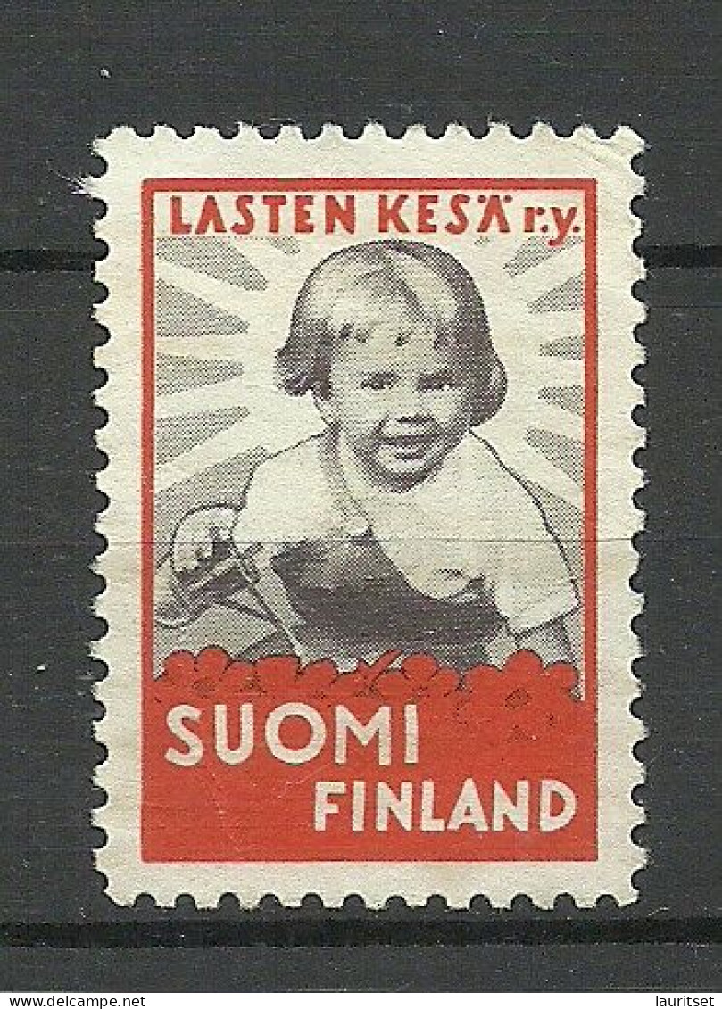 FINLAND Child Charity Kinderhilde Vignette Seal Stamp Siegelmarke (*) - Cinderellas