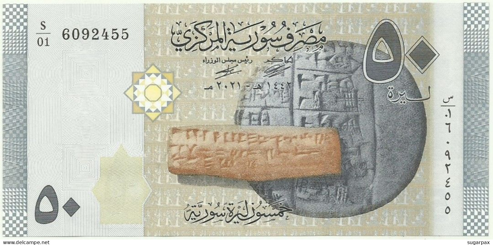 Syria - 50 Syrian Pounds - 2021 / AH 1442 - Pick 112.NEW - Unc. - Serie S/01 - Syrië