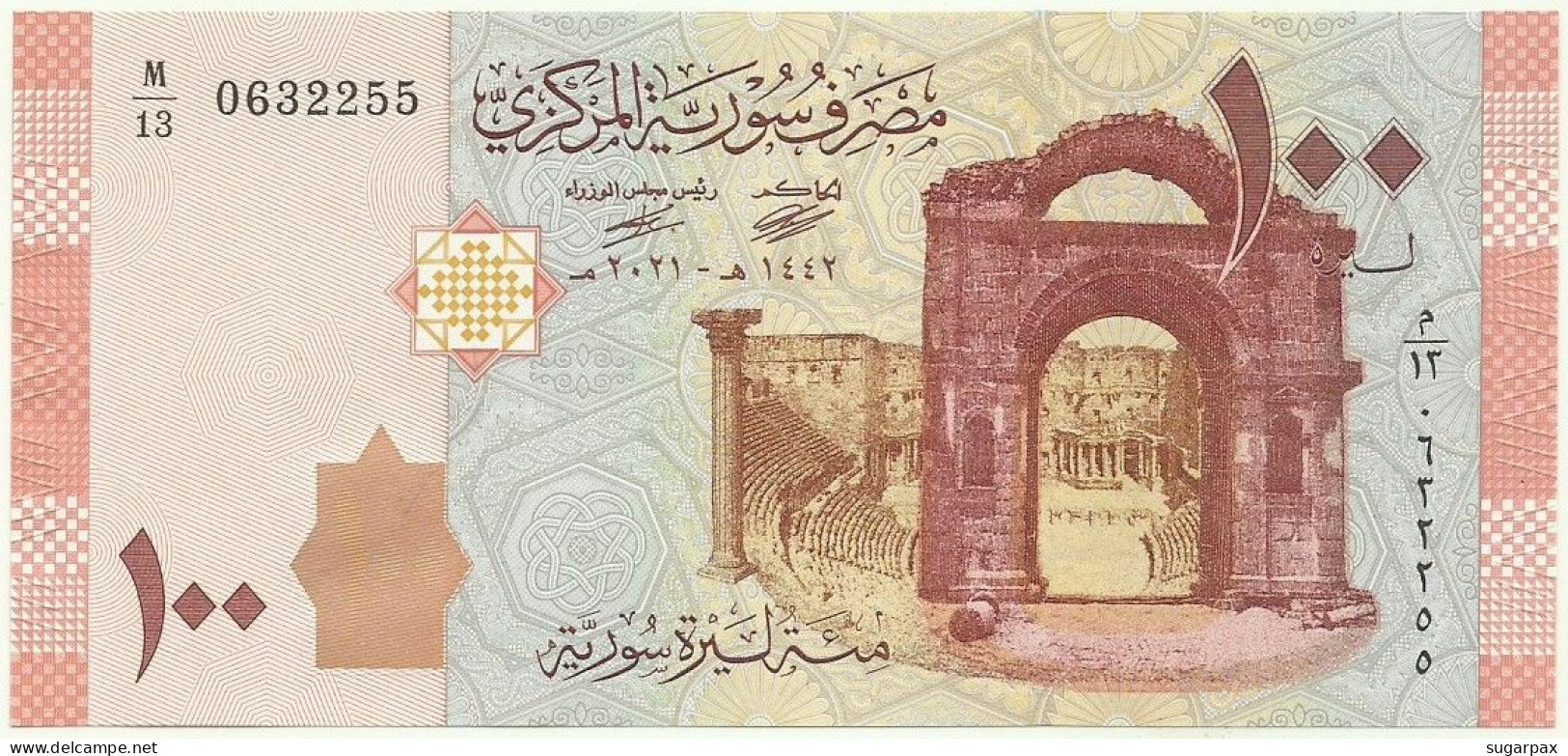 Syria - 100 Syrian Pounds - 2021 / AH 1442 - Pick 113.NEW - Unc. - Serie M/13 - Syrie