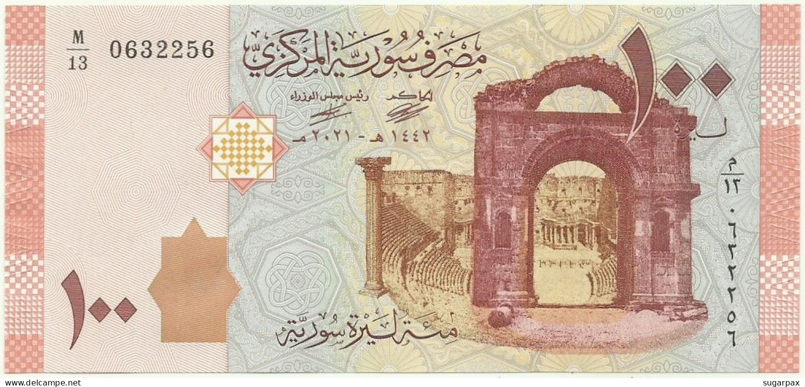 Syria - 100 Syrian Pounds - 2021 / AH 1442 - Pick 113.NEW - Unc. - Serie M/13 - Syrië