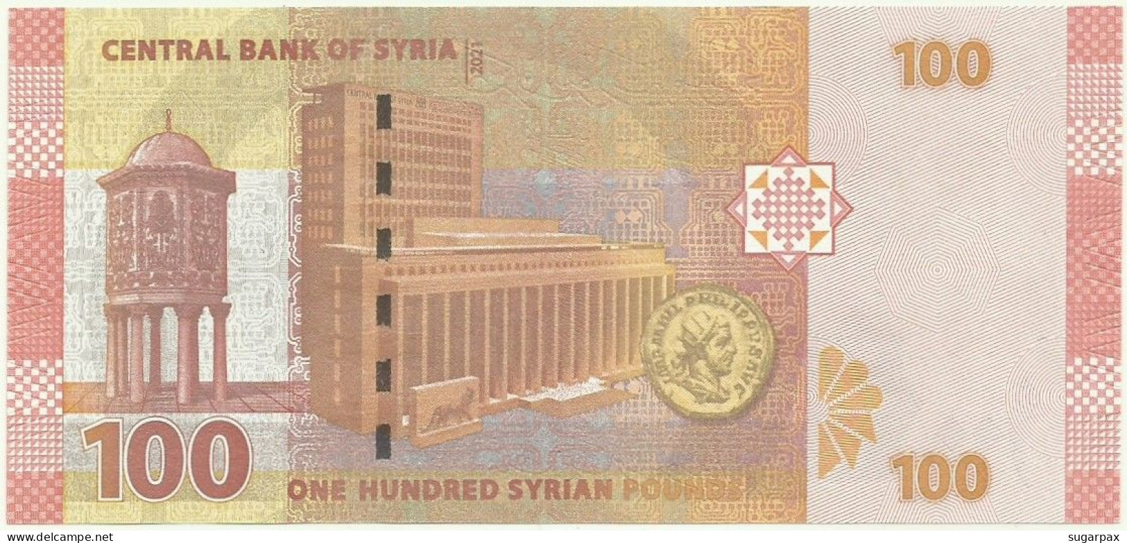 Syria - 100 Syrian Pounds - 2021 / AH 1442 - Pick 113.NEW - Unc. - Serie M/13 - Syria