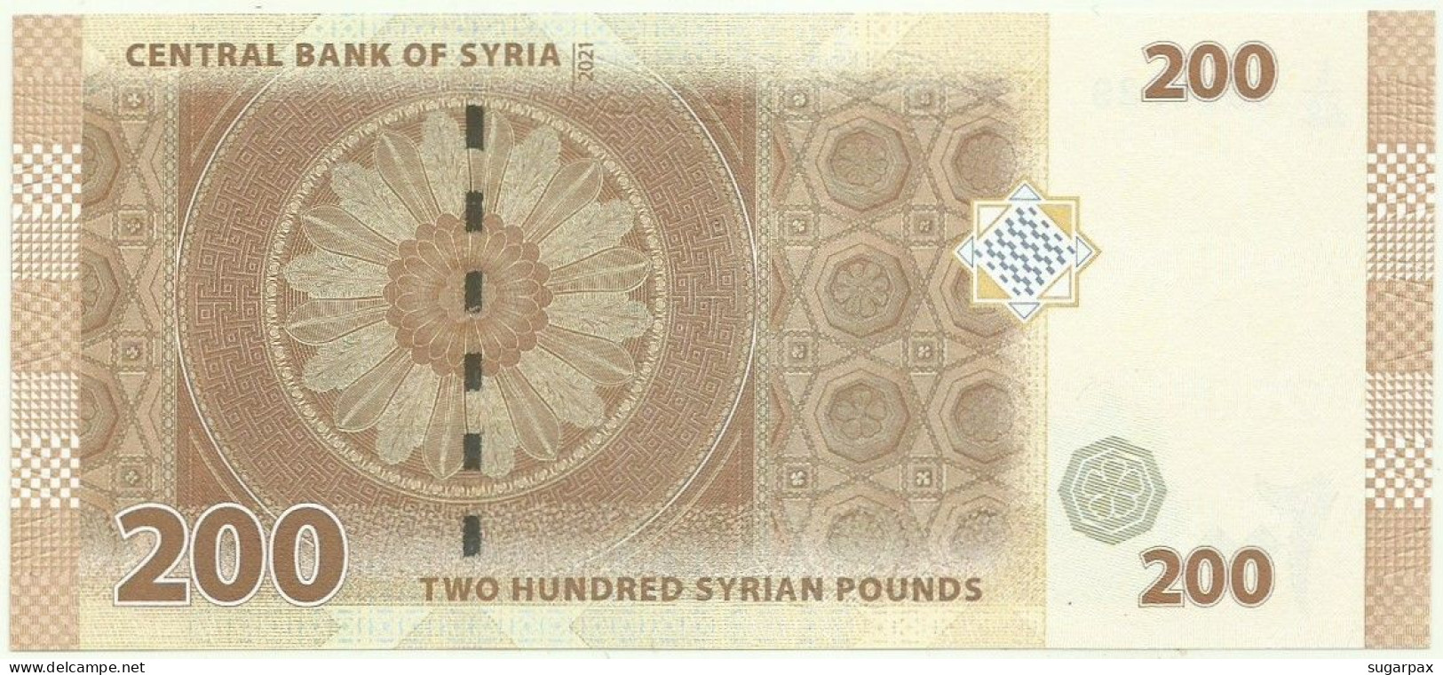 Syria - 200 Syrian Pounds - 2021 / AH 1442 - Pick 114.NEW - Unc. - Serie L/03 - Syria