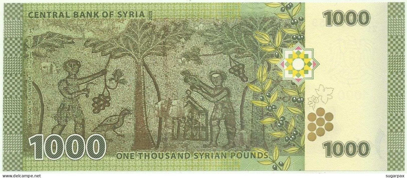 Syria - 1000 Syrian Pounds - 2013 / AH 1434 - Pick 116 - Unc. - Serie A/21 - 1.000 - Syrië