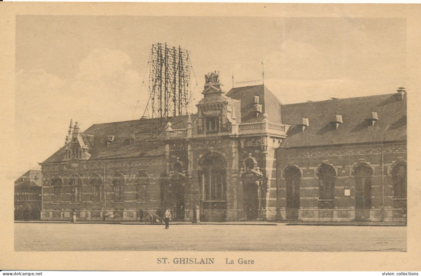 Belgique Saint Ghislain La Gare Circulée - Saint-Ghislain