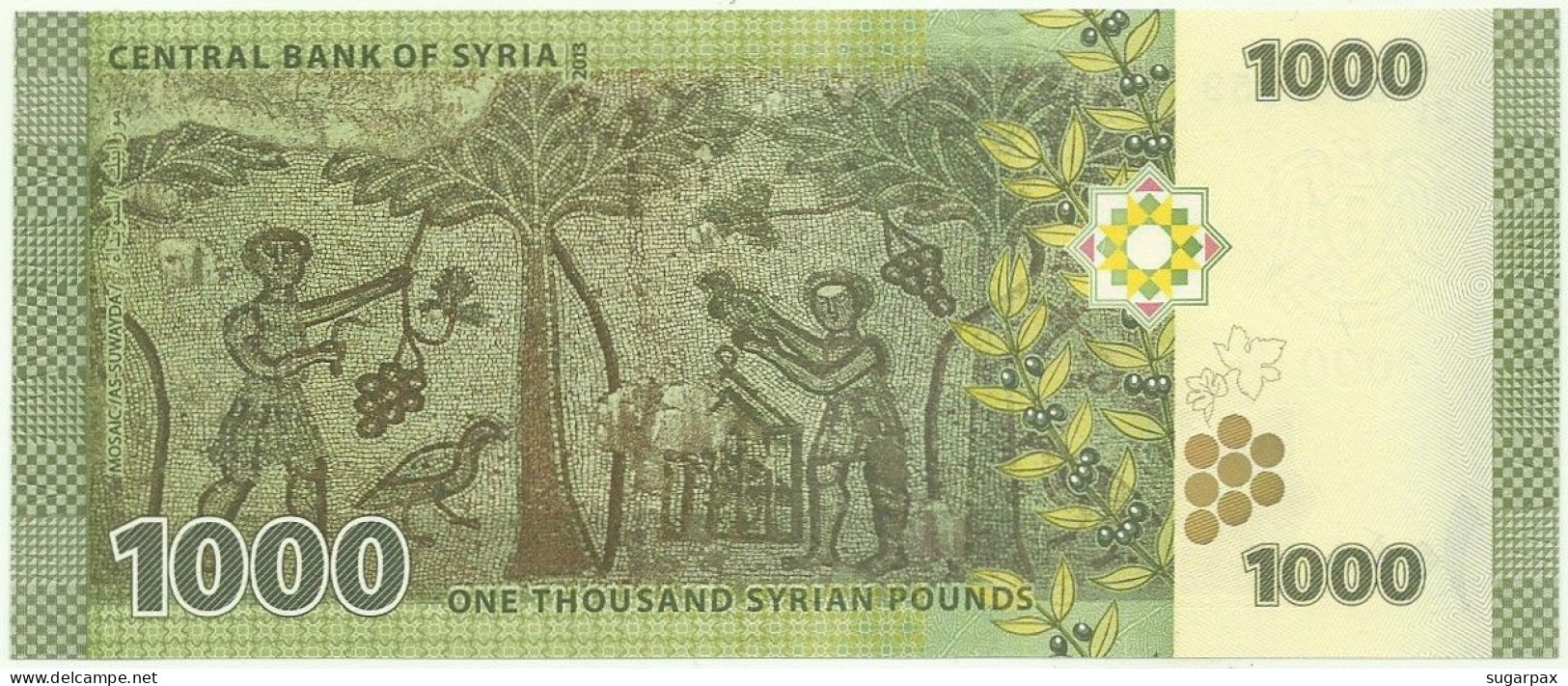 Syria - 1000 Syrian Pounds - 2013 / AH 1434 - Pick 116 - Unc. - Serie A/21 - 1.000 - Syrie