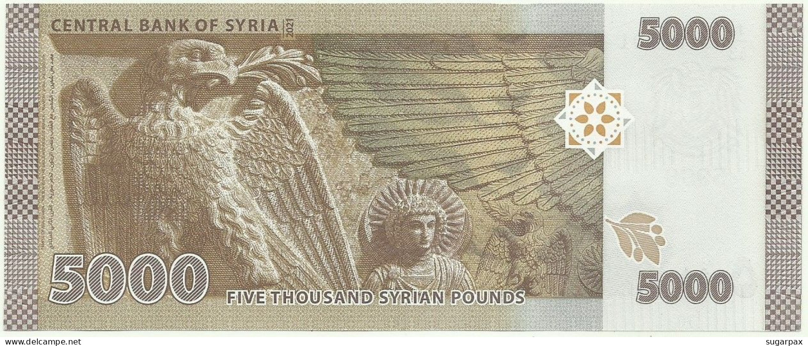 Syria - 5000 Syrian Pounds - 2021 / AH 1442 - Pick 118 - Unc. - Serie D/43 - 5.000 - Syrien