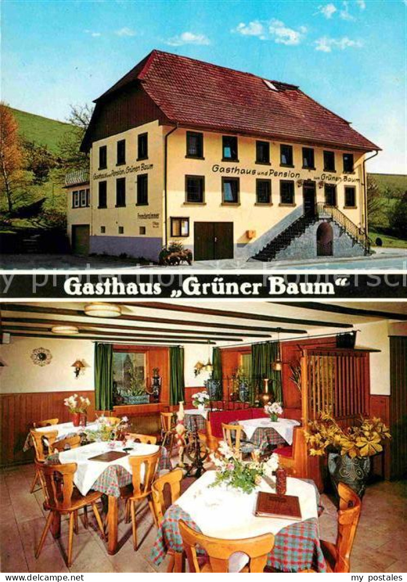 42811920 Elzach Gasthaus Gruener Baum  Elzach - Elzach