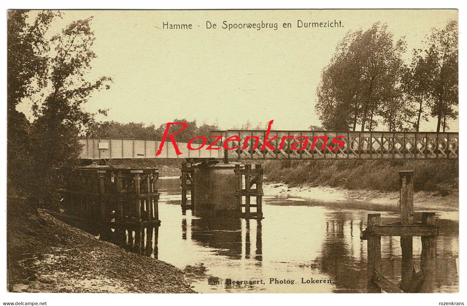 Hamme De Spoorwegbrug En Durmezicht (In Zeer Goede Staat) - Hamme