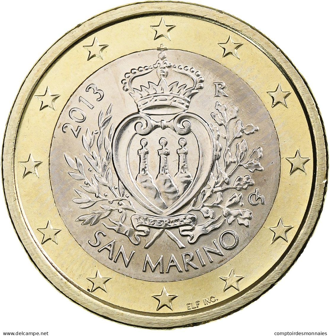 Saint Marin , Euro, 2013, Rome, BU, SPL, Bimétallique, KM:485 - San Marino
