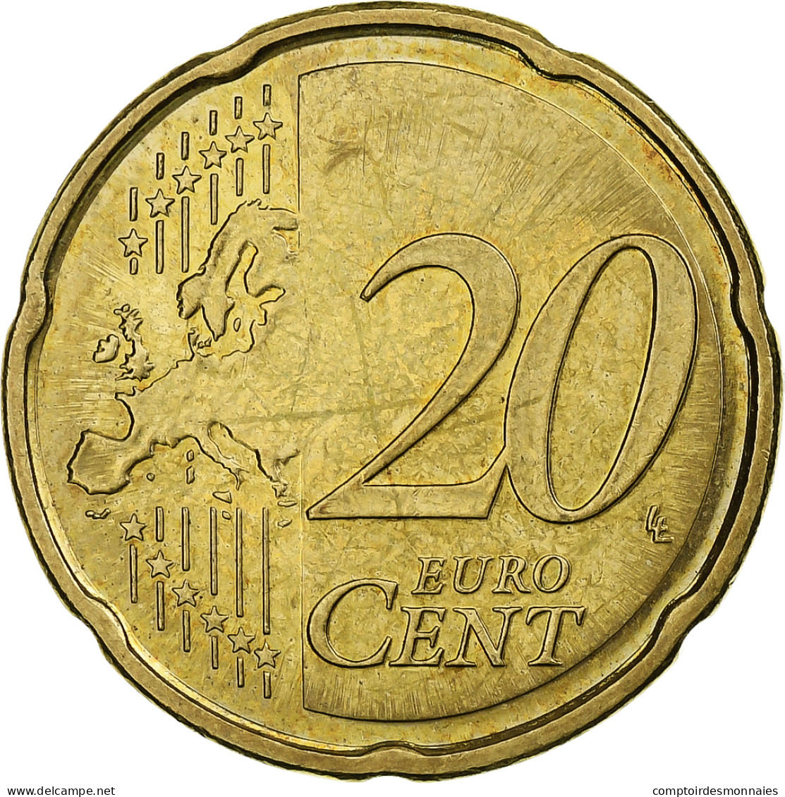 Estonie, 20 Euro Cent, 2011, Vantaa, SPL, Or Nordique, KM:65 - Estland