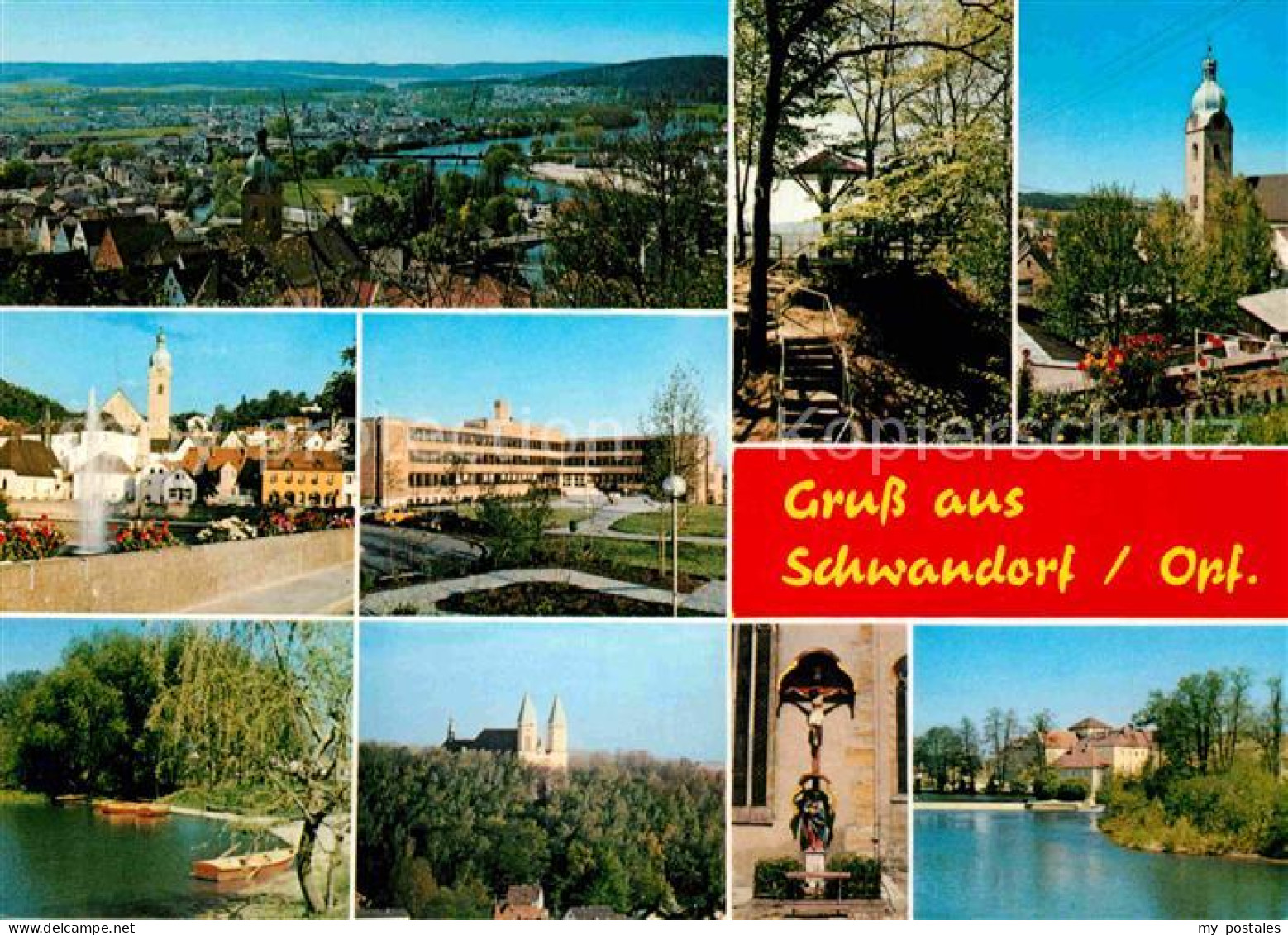 42808380 Schwandorf Panorama Kirche  Schwandorf - Schwandorf