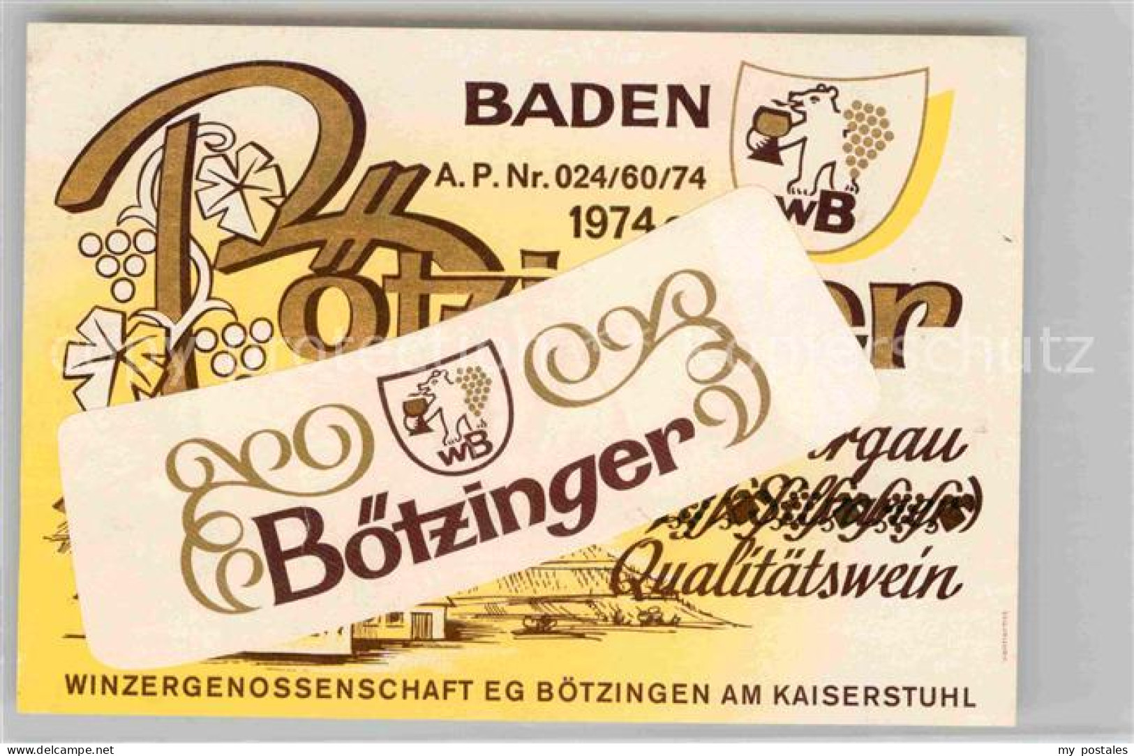 42807103 Boetzingen Boetzinger Qualitaetswein Mueller Thurgau Boetzingen - Bötzingen