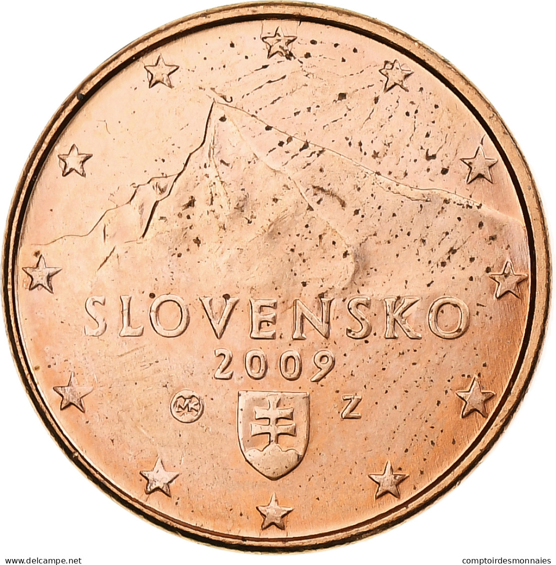 Slovaquie, Euro Cent, 2009, Kremnica, BU, SPL, Cuivre Plaqué Acier, KM:95 - Slowakei