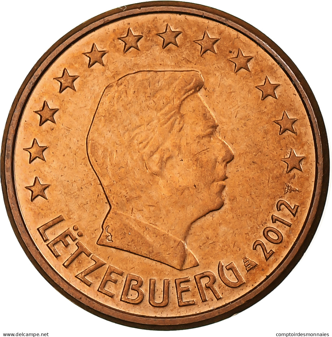 Luxembourg, Euro Cent, 2012, BU, SPL, Cuivre Plaqué Acier, KM:75 - Luxemburg