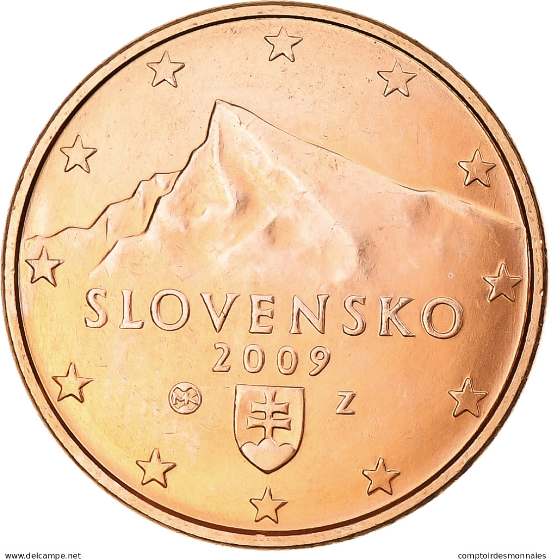 Slovaquie, 5 Euro Cent, 2009, Kremnica, BU, SPL, Cuivre Plaqué Acier, KM:97 - Slovakia