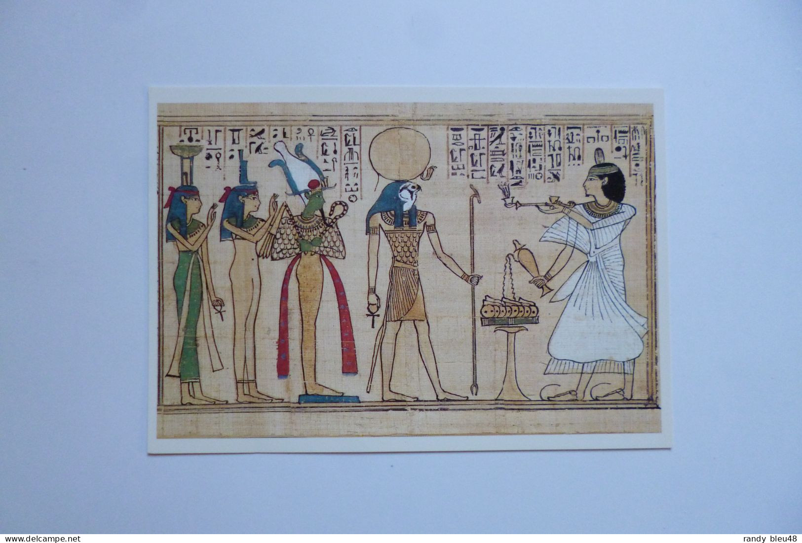 EGYPTE  - Peinture Sur Papyrus  -  Le Contrôleur Général Des Finances - Museos
