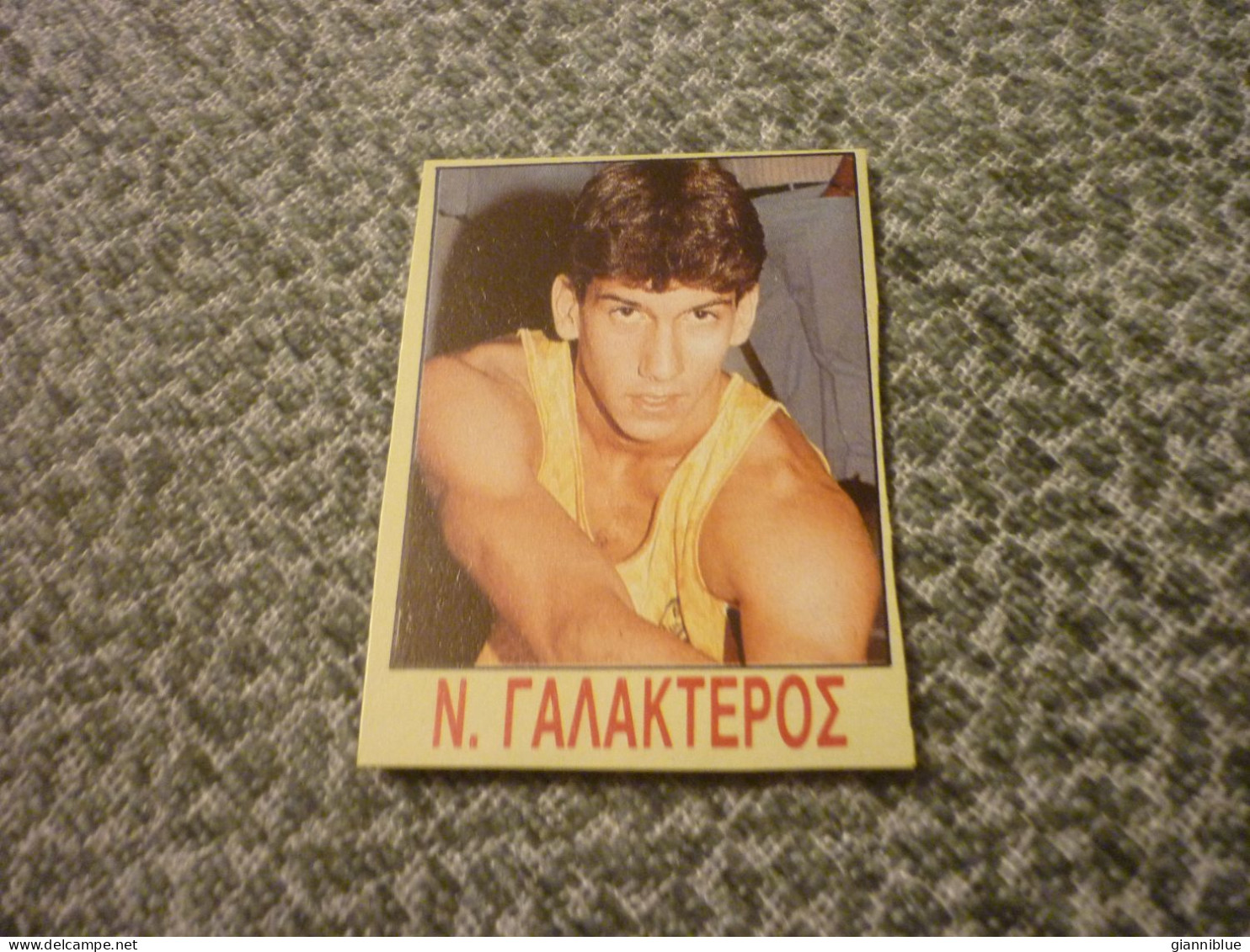 Nasos Galakteros AEK Athens Greek Basketball Mplek Magazine '90s Card - Autres & Non Classés